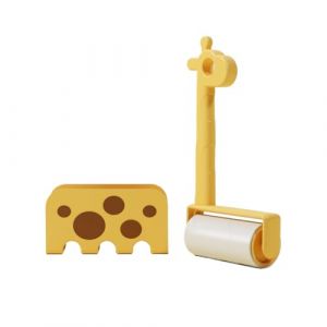 Lnhgh Rouleau d'épilation pour animaux de compagnie | Rouleau d'épilation des poils d'animaux de compagnie – Design girafe – Rasoir collant portable – Gomme pour chariot à tapis, linge de lit (veruden, neuf)