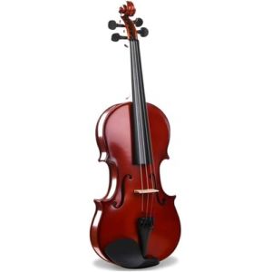 Violon 4/4 pleine grandeur, violon en bois massif pour adultes, étudiants, étui rigide, archet, colophane incluse, violon pour débutants, avancés,4/4 (LG-EUStore, neuf)