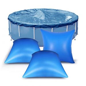 Coussin Piscine Hivernage Carré 4×4ft, Flotteur Hivernage Piscine, Coussin Gonflable Hiver, Ballon Hivernage Piscine Hors Sol, Accessoires Piscine pour Bache Oreiller Piscine Antigel (3 Pièces) (xintuozjiayou, neuf)