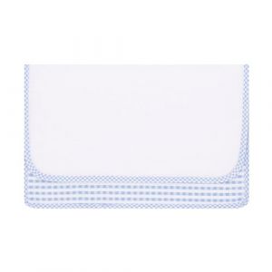 EMMEBi Pochette maternelle enfant – Coton doux 100% Made in Italy – Personnalisable avec toile Aïda ou version simple – Sac de rangement pour bavoir et couverts – 25x16 cm (Bo.MA., neuf)