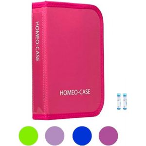 Homeo Case | Rangement Homeopathie avec 40 Espaces pour Boiron Tubes 4 Grammes | Trousse pour Homeopathie | Tubes Non Inclus | Couleur Rose (KINEPHARMA S.L., neuf)