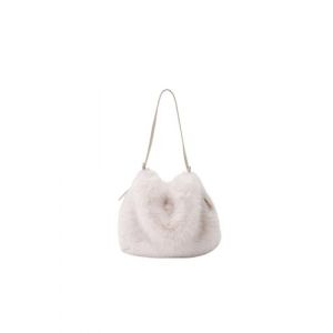 Ulisty Femme Petit Sac Hobo en Fausse Fourrure de Renard - Sac &agrave; &eacute;paule en Bandouli&egrave;re R&eacute;glable Tendance Peluche Sac &agrave; Main beige (howoo, neuf)