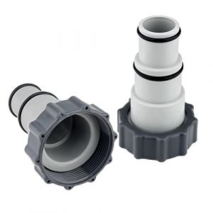 Hippodance 2 Pi&egrave;ce Adaptateur Tuyau Piscine,Adaptateur de Tuyau Piscine,Adaptateur Tuyau de Piscine avec Bague D'&eacute;tanch&eacute;it&eacute; pour Piscine Pompes &agrave; Connexion Filet&eacute;e (yujupiterKlub, neuf)
