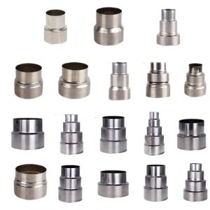 R&eacute;duction de tuyau de po&ecirc;le, Connecteur de conduit de chemin&eacute;e en acier inoxydable, connecteur de tuyau adaptateur de chemin&eacute;e pour connecter un tuyau de conduit, un adaptateur de tuyau de chemin&eacute;e (Mallgreat, neuf)