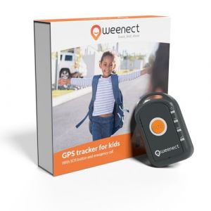 Weenect Kids - GPS Enfant | sans Limite de Distance | 7 Jours d'autonomie | Bouton d’Alerte | Téléphone d'urgence | 2G | Fonctionne avec abonnement (Weenect, neuf)