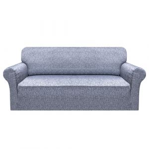 Granbest Housse de canapé extensible en microfibre super douce - En élasthanne - Protection de meubles avec mousse antidérapante (3 places, motif texturé) (Granbest Shop, neuf)