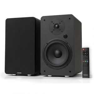 VULKKANO A6 Arc Eincente Amplifiée avec Woofer 6.5", Bluetooth 5.0, HDMI Arc, Optique, RCA, USB, Sortie Subwoofer, Eincentes pour Téléviseur, Couleur Marron (Zococity S.L, neuf)