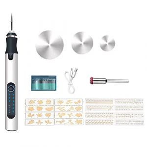 Xbsduih Machines &agrave; Graver Mini Stylo pour Graveur &Eacute;lectrique Outils Sans Fil Bijoux Grav&eacute;s Verre Pierre M&eacute;tal Plastique Bois R&eacute;sine (xuxiachuanyu, neuf)