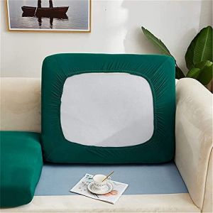 ZGDDPZA Housses De Coussin De Siège Extensible,Housse Coussin D'assise Extensible Antidérapant, Housse De Protection pour Canapé Universelle Et Siège Meubles (Grande MéRidienne,Vert Foncé) (ZGDDPZA, neuf)