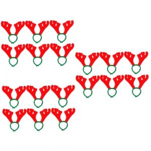 Beaupretty 36 Pièces cerceau de cheveux en bois de coiffe de renne cerceau de cheveux de Bandeau pour enfants bandeau cheveux bandeaux cerceau de cheveux de noël coiffe de noël (lorianca, neuf)