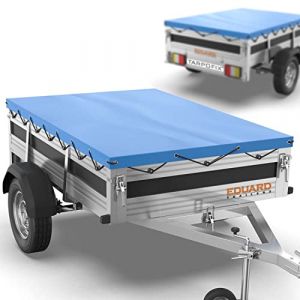 Tarpofix® Bâche Protection Plate 266 x 160 x 10 cm avec Corde de bâche - Bâche de remorque renforcée en PVC - Bache pour remorque Divers modèles de remorques de Voitures de 750kg & 1000kg (CD_Commerce, neuf)