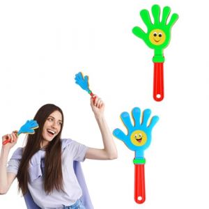 YAZWUR 2 pi&egrave;ces Clap mains en plastique Bruitages Accessoires pour &eacute;v&eacute;nements sportifs, concerts et f&ecirc;tes (Romanimania OU, neuf)