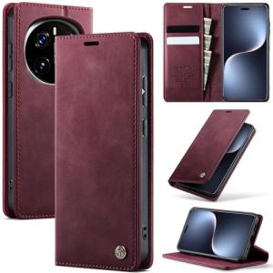 Cracedily Coque pour Honor Magic 7 Pro Pochette, Housse en Cuir PU Premium, Etui &agrave; Rabat, Pochette de Portefeuille, Antichoc, RFID Blocage &Eacute;tui de Protection pour Magic 7 Pro, Rouge (Cracedily, neuf)