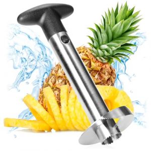 COM-FOUR&reg; coupe-ananas 3 en 1 - &eacute;plucheur d'ananas en acier inoxydable, va au lave-vaisselle - vide-ananas - vide-ananas avec lame tranchante (01 pi&egrave;ce - coupe-ananas) (COM-FOUR  Vertriebs GmbH, neuf)
