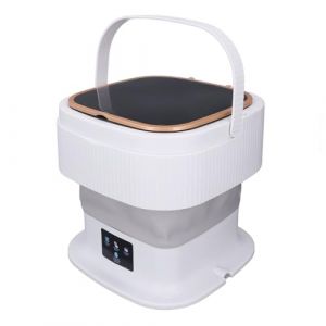 Wifehelper Machine à Laver Portable 3 Modes de Minuterie Mini Laveuse Pliable avec Tuyau de Vidange 11,5 L Laveuse Pliable de Grande capacité pour sous-Vêtements Vêtements de bébé (Prise UE) (Yunplsa, neuf)
