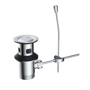 Hibbent Bonde de Lavabo 1-1/4 Pouces avec Tige de Levage - Déchets Universels Compatible Tous Lavabos/Éviers de Salle de Bains (Accessoires Vanité Standard) (Intelligent3H FR, neuf)