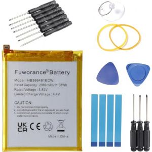 Fuworance 2900mAh 3.82V HB366481ECW Batterie de Remplacement Compatible avec Huawei P9/P9 Lite/P10 Lite/P8 Lite 2017/P20 Lite/Y7 2018/Honor 8 Lite/Honor 9/Honor 9 Lite/Honor 5C/Honor 7C T&eacute;l&eacute;phone (Fuworance, neuf)