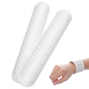 NOLITOY 2 pi&egrave;ces Bracelet M&eacute;mo Effa&ccedil;able Silicone Bracelet R&eacute;utilisable et Inscripible avec Design Slap Rappel Portable et R&egrave;gle Int&eacute;gr&eacute;e pour Notes et T&acirc;ches Au Poignet (shanjingfen, neuf)