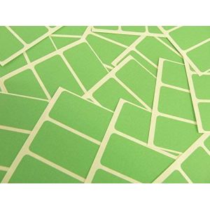 65x30mm Rectangulaire Code Couleur Autocollants - Lot de 45 en Couleur Rectangle &Eacute;tiquettes Collantes - 30 Colours Disponible - Vert Clair (Minilabel, neuf)