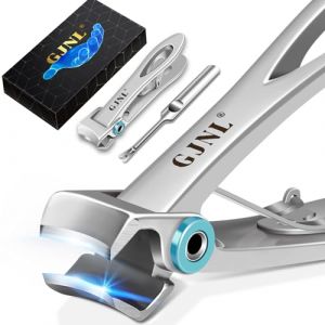 Coupe Ongle - Professionnel Pour Ongles épais avec 16mm Ouverture Large de la Mâchoire, Pince Coupe Ongle Pied Acier inoxydable avec le Fichier de l'ongle pour Hommes et Femmes (GJNL, neuf)