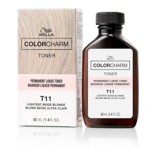 Wella Color Charm Toner liquide permanent &ndash; T11 Blond beige clair par Wella pour unisexe &ndash; 40 ml (BIG PEAR LIMITED, neuf)