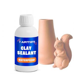 7 Artists Scellant Argile 250 ml &ndash; Impermeabilisant Transparent pour Argile Autodurcissante et Poterie Sans Cuisson | Vernis pour Poterie Autodurcissante (Optio Cycle GmbH, neuf)