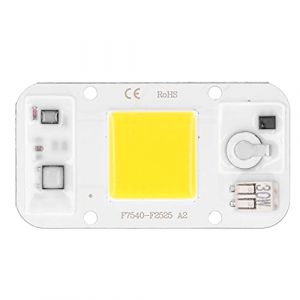 Puce LED COB 20W / 30W / 50W Panneau de Lampe 220V, Blanc/Lumi&egrave;re Chaude/Spectre Complet, Sans Soudure, Pour Circulation/Paysage/&Eacute;clairage (Lumi&egrave;re Blanche) (Lazmin112, neuf)