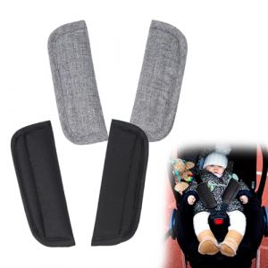 OPVYAEU 2 Pi&egrave;ces ceinture enfant voiture, Coussin de Ceinture de S&eacute;curit&eacute; pour Poussette B&eacute;b&eacute; pour Enfants, adaptateur ceinture securite enfant, Housse de Ceinture de S&eacute;curit&eacute; pour B&eacute;b&eacute; Coussin (HAN JIAWEI DE DIAN, neuf)