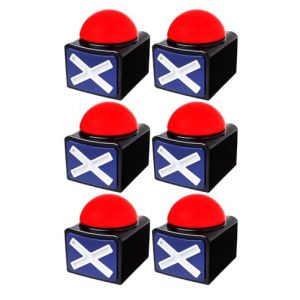 BUYVIKAY Buzzer de Jeu, Buzzer de réponse de Jeu pour Le Spectacle de Jeu avec lumière et Son d'alarme Bouton de Spectacle de Jeu Buzzer de Quiz pour Le Spectacle de Jeu Buzzer de Talent (Bayekey, neuf)