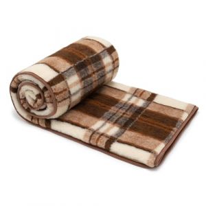 Couverture Laine Merinos 240x200 cm - Couverture Mouton Chaude - 100% Laine Merinos - Grande et Moelleuse - Poids 500g/m2 - Mat&eacute;riau Respirant (Wool-Stam, neuf)