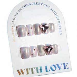 Faux Ongles Lot de 10 faux ongles courts vert clair faits main, &agrave; coller, motif yeux chat, style ballerine, for une manucure compl&egrave;te(11-S) (chenzhiying5188, neuf)