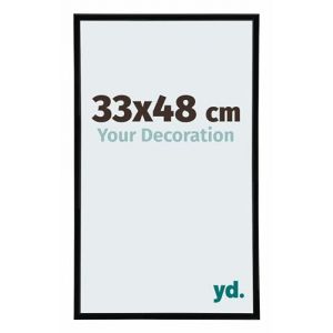 yd. Your Decoration - Cadre Photo 33x48 cm - Noir Mat - Cadre Photo en Plastique Avec Verre acrylique - Anti-Reflet - Cadre 33x48 - Annecy (Your Decoration, neuf)