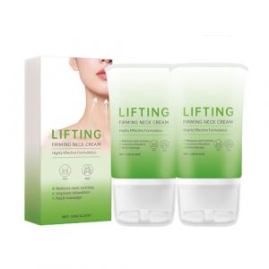 Cr&egrave;me raffermissante pour le cou avec double rouleau&ndash;Cr&egrave;me hydratante raffermissante pour le cou pour la peau rel&acirc;ch&eacute;e,r&eacute;duit les ridules et le double menton,raffermit la peau rel&acirc;ch&eacute;e,hydrate (2pcs) (yxcully, neuf)