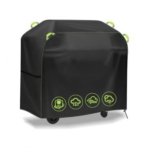 Yoassi Housse Barbecue Extérieur 145*60*120cm, Anti-Vent Bâche de Protection Barbecue Camping-gaz en Tissu Oxford 420D, Etanche Housse BBQ/Chariot Plancha Convient aux Weber,Brinkmann,Char Broil etc. (Jingshun Trade, neuf)