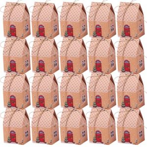 Lot de 20 Boite Cadeau Noel Kraft Calendrier De L'avent À Remplir Emballage Cadeau Noel Petite Boite Chocolat Vide Boite Cadeau Vide pour Bonbons Chocolat Biscuits Cadeaux (C) (CELTIC MANUFACTURING, neuf)