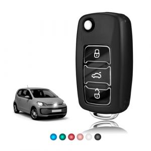 TOOMUME Coque Clé TPU Transparent Brillant, Etui Clé Étui Clé Adapté pour VW Volkswagen Golf 4/5/6 Multivan T5 Polo Up Caddy Beetle Sharan Jetta Bora Seat Ibiza Skoda Fabia (TOOMUME, neuf)