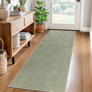 Tapis Couloir Long 40 x 160 cm Tapis de Cuisine Devant Evier Lavable Antiderapant Tapis de Passage Couloir Paillasson Tapis Entree Interieur Tapis de Sol pour Couloir Cuisine Chambre Escalier Vert (jintailan888, neuf)