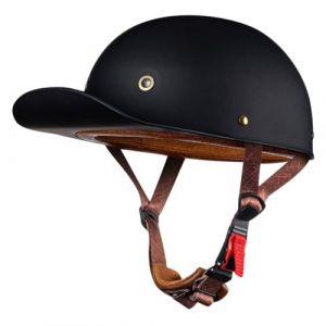 Moto Casquette De Baseball Demi-Casques De Moto Scooter Cyclomoteur Casques À Face Ouverte Hommes Et Femmes Casque Mobylette Moto Bols ECE Homologué Vintage Casque Jet 13,M:54-57CM (LvQiuLian, neuf)