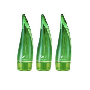 Holika Holika Lot de 3 gels apaisants &agrave; l'aloe vera &agrave; 96 % avec formule hydro (55 ml) (Premier Europe, neuf)