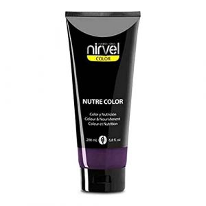 Nirvel NUTRE COLOR Aubergine foncé 200mL Masque de cheveux professionnel (Giser - Beauty Professionals, neuf)