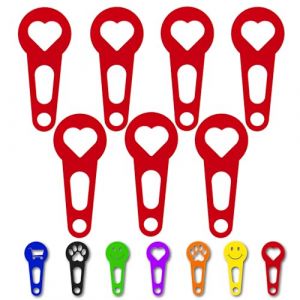 OnAir&reg; jetons de chariot de courses, dispositif de d&eacute;verrouillage de chariot de courses pour un retrait imm&eacute;diat ; Porte-cl&eacute;s en forme de jeton de caddie (C&oelig;ur, Rouge, 24 pi&egrave;ces) (Pixkom GmbH, neuf)