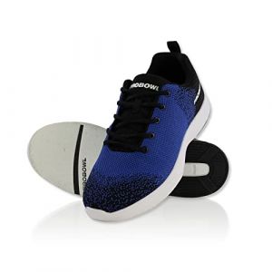 EMAX - Chaussures de bowling Pro Bowl - Taktika - Chaussures de bowling pour homme et femme - Noir et blanc - Pointure 38,5 à 46, noir/bleu, 41 EU Étroit (Emax Bowling Service, neuf)