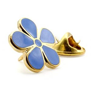 Victoria Regalia Pin's maçonnique myosotis émaillé, bleu, Métal, Métal (Victoria Regalia Ltd, neuf)