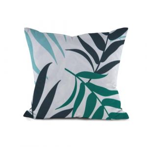 Housse Coussin Exterieur Impermeable, Housse Si&egrave;ge Canap&eacute; Protection Compl&egrave;te avec Fermeture &Eacute;clair, Amovibles Housse Assise Salon De Jardin Terrasse Caravane (Dark Grey Print,Pillowcase 45&times;45cm) (YUNDU, neuf)