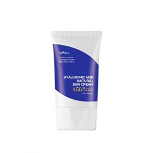 IsNtree Cr&egrave;me solaire naturelle &agrave; l'acide hyaluronique SPF50+ PA++++ 50 ml, protection solaire physique hydratante, sans danger pour les r&eacute;cifs, protection solaire non nanom&eacute;trique, 50 g (lot de 1) (Premier Europe, neuf)