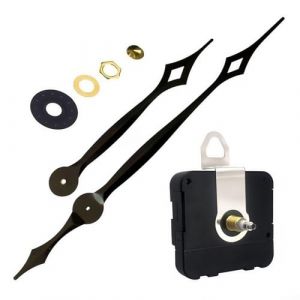 Zilimontt Ensemble de remplacement de m&eacute;canisme d'horloge &agrave; monter soi-m&ecirc;me avec m&eacute;canisme &agrave; couple &eacute;lev&eacute; et longues aiguilles pour horloges murales grandes 256 mm pour aiguille des heures 430 mm pour (zilian, neuf)