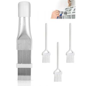 FUGLUS Peigne à lamelles pour sèche-linge à pompe à chaleur, avec 3 petites brosses, Peigne à lamelles pour climatisation Condensateur Peigne de nettoyage - kit d'entretien pour pompe à chaleur (BOOKING PRICELESS, neuf)