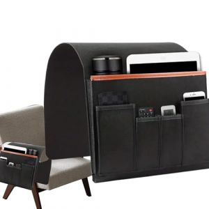 Organisateur d'accoudoirs de canap&eacute; - Table de chevet antid&eacute;rapante, sac de rangement pour fauteuil de relaxation | Sac de rangement multifonction pour accoudoirs de canap&eacute;, porte-revues &agrave; (Sangdan-FR, neuf)
