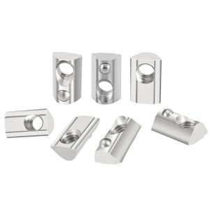 Lot de 40 écrous M3 avec bille de centrage - Rainure 6 T - Lot de 20 vis M3 - Profilé en aluminium - 20 x 20 mm - Écrou coulissant en acier au carbone avec bille à ressort pour profilé en aluminium C (hengxinji, neuf)