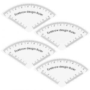 Outil de cartographie de r&egrave;gle sourcil R&egrave;gle cartographie sourcils r&eacute;glable Guide dessin sourcil Microblading 4 pi&egrave;ces outil mesure pochoir &agrave; sourcils outils maquillage (MUkhgf, neuf)